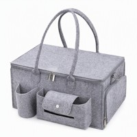 Sac à langer en feutre personnalisé avec logo et poignée couleur, OEM ODM, sac fourre-tout pour maman avec bandoulière pour bébé, crèche, voyage, vente en gros