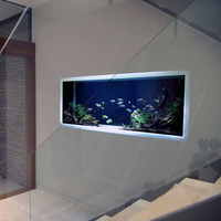 Maßgeschneidertes Großes Transparentes Acryl-Aquarium mit Bogenfront, Aquarien