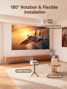 Projecteur Android portable pour entreprise et maison, idéal pour le cinéma et le home cinéma, avec 2G pour une utilisation en extérieur - Product Image 4