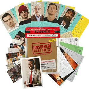 Cahill Max : Fiches d'affaires transfrontalières inédites – Jeu de puzzle sur les casiers froids et les meurtres (Jeu de cartes en carton) – Pensez-vous capable de résoudre l'enquête ? - Product Image 1