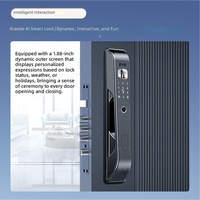 Cerradura Inteligente de Seguridad para Puerta de Entrada con Reconocimiento Facial, Huella Dactilar, Huella de Palma, Código, Videoportero Remoto, Modelo R91