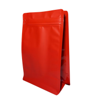 Sachet à fond carré imprimé sur mesure de qualité alimentaire, refermable avec fermeture éclair, pour thé, biscuits, gelée, bonbons, grains de café, noix