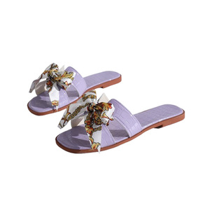 <span class=keywords><strong>Ciabatte</strong></span> <span class=keywords><strong>da</strong></span> <span class=keywords><strong>donna</strong></span> piatte con fiocco, sandali estivi open toe slip-on, suola <span class=keywords><strong>in</strong></span> gomma antiscivolo, <span class=keywords><strong>in</strong></span> ecopelle, per casa e spiaggia, all'ingrosso - Product Image 5