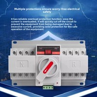 Mini-commutateur de transfert automatique double source CDQ3-63 monophasé 220V 2P/4P 20A 32A 63A de qualité CB fabriqué en Chine