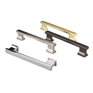 New Handle Pulls Modern Kitchen Gold Furniture Cabinet Handle, China Furniture Hardware Supplier Brushed Nickel Cabinet Handles - Product Image 1