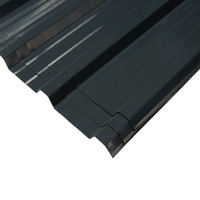 Verzinkte gewellte trapezförmige Metalldach bahnen 1080*450mm Dicke 0,25mm 0,3mm schwarz grau grüne Dachplatten
