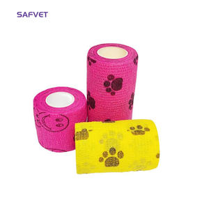 不織布自己粘着性獣医ラップ包帯ペット弾性包帯 - Product Image 3