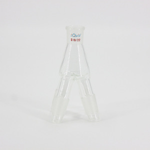 Tubo receptor de tres puntas de Silicon Valley 19/22 con junta de tierra para evaporador rotatorio de laboratorio - Product Image 1