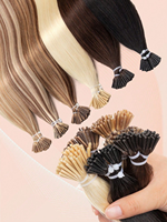 Extensions de cheveux humains 100 % naturels Remy indiens, doux, double trame, compatibles permanente et toutes les couleurs, pour usage quotidien féminin