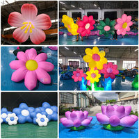 Décoration géante de fleurs de tulipes gonflables, décoration gonflable personnalisée pour les événements, pour les fêtes