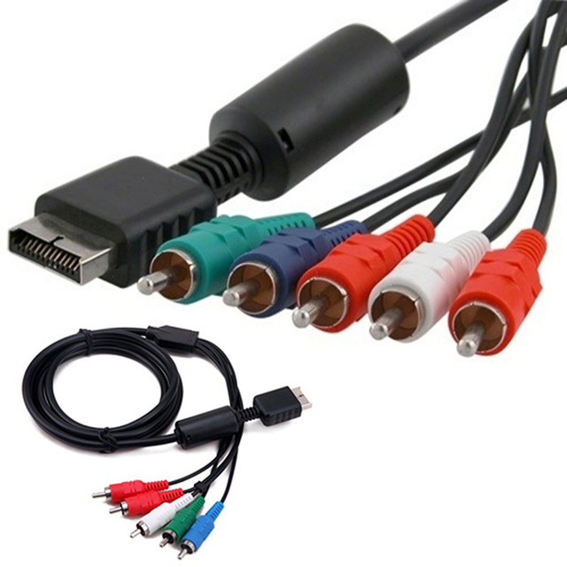 For Playstation 2 3 Component Cable 1.8m 6FT HDTV AV Audio Video Cable Cord for PS2 PS3