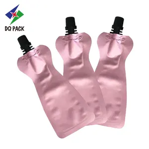 Custom Printed Aluminum Foil Mylar Stand Up Pouch Packaging Bag With Spout Doypack For Juice Food Packaging Bag With Spout