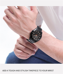 Reloj NAVIFORCE 8029 <span class=keywords><strong>BBB</strong></span> para Hombre, Totalmente Negro, Esfera Grande, Cuarzo, Casual, con Fecha, Correa de Acero Inoxidable, Manecillas Luminosas - Product Image 6