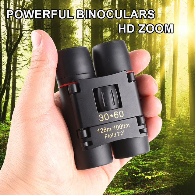 Professional 30X60 BAK4 Zoom Telescope Binoculars Rubber Manual Focus Life Waterproof 1000m Range FMC Lens Coating Bird Watching
