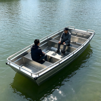 Bateau en aluminium à fond plat John Boat, prix d'usine, pour la pêche en rivière, lac ou océan