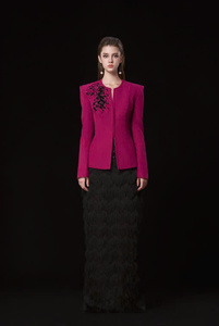 เสื้อสูทเบลเซอร์มาใหม่สำหรับผู้หญิงเสื้อแจ็คเก็ตป้ายสั่งทำวัสดุคุณภาพดีออกแบบได้เองเอนโซ & เลเวียดนามดั้งเดิม - Product Image 6