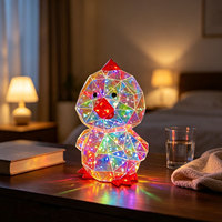 Figurine de Pâques LED Poulet, Poule, Coq, Décoration de Table, Décoration de Ferme, Veilleuse USB à Intensité Réglable, Cadeau de Pâques