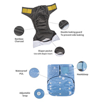Caractéristique imprimée imperméable et lavable de couche-culotte réutilisable de bébé de flûte heureuse