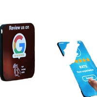 Plaque NFC personnalisée en acrylique pour avis Google avec mini-étiquette RFID, autocollants de paiement, code QR, puces NTAG213 étanches