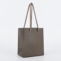 Ruban Grosgrain Blanc Personnalisé avec Logo Imprimé OEM ODM 250gsm Écologique Luxe Noir Mat avec Poignée en Corde Tressée pour Artisanat de Bougies