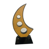 Plaque Souvenir Trophée Petite Médaille en Bois Pavie