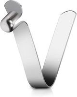 Clip à ressort à bouton unique en forme de V pour jonction de mât de tente, poussoir, pour tube d'ombrelle, goupille de verrouillage creuse