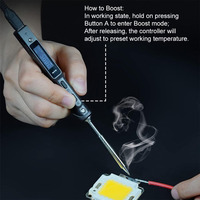 Kit de fer à souder numérique intelligent TS101 Mini avec écran d'affichage, câble USB Type C et tête de soudure TS B2 pour la réparation de téléphones mobiles