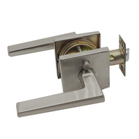 Nouvelle Série de Design, Serrure de Porte Tubulaire à Clé en Alliage de Zinc et Acier Inoxydable, Finition Noir Mat, Haute Sécurité, Durable