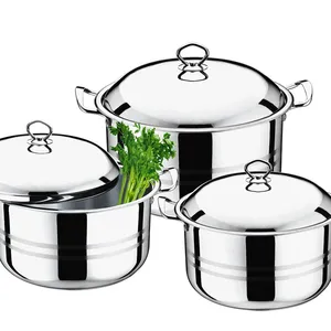 Buy Wholesale China High Quality Factory Cookware Set Stainless Steel 304 Divided  Hot Pot With Lid & Stainless Steel Pot at USD 9.12