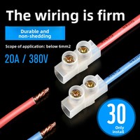 Connecteur rapide pour fil de cuivre de climatiseur, 1-16 mm², 20A, bornier à deux positions