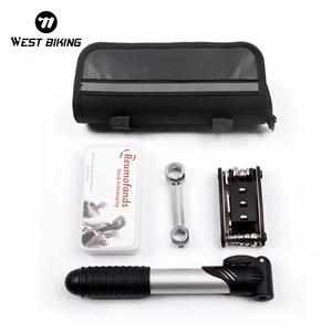 Visbella — Kit de réparation pour outils de cyclisme, sac de pompe de bicyclette, sac de rangement multi-outils, anti-perforation de pneus - Product Image 1