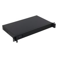 Casing Aluminium Komputer Industri Jaringan Port Lan Tertanam 1U Rackmount Server