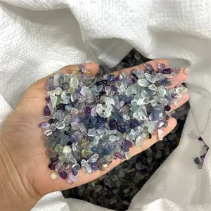 Wholesale Natural Tumbled Stone Demagnetized Stone Gravels Crystal Chips For Room Decoration