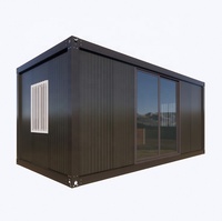 Mini-maison conteneur de luxe personnalisée 10ft 20ft, moderne, mobile, préfabriquée en acier léger, pour bureau, logement ou chambre