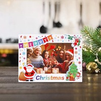 Cadre photo rectangulaire en papier rigide fait main de qualité supérieure pour portrait familial, décoration murale, impression offset, vente en gros