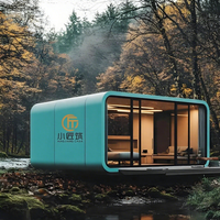CASA Cabine flottante en bois de style chinois Conteneur d'expédition pour Villa Bureau Résidentiel Salle de sport Salle de bain Café