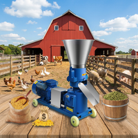 Machine à granulés d'aliments pour animaux d'élevage SUNSHINE, nouvelle, fournie directement par l'usine, capacité 200 kg/h, moteur diesel/électrique