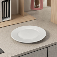 Vente en gros d'usine Assiette en céramique chinoise de 7,15 pouces Assiette à dîner Restaurant Assiettes en porcelaine Haute résistance Assiette ronde en céramique
