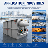 Station d'électrocoagulation pour le traitement des eaux usées d'abattoir, haute capacité de charge, fonctionnement automatique