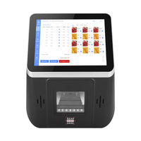 Máquina POS de autoservicio con escaneo de 8 pulgadas Android/Win10, escáner de código de barras/código QR, verificador de precios, impresora de pedidos y pagos, caja registradora