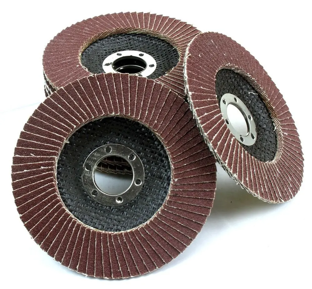 Hot sale metal polish 4.5" 115MM 80 grit abrasive sanding wheel Aluminum Oxide flap discs