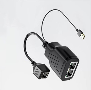 Adaptador divisor de red Ethernet RJ45 portátil <span class=keywords><strong>Cable</strong></span> de silicona blindado trenzado con chaqueta de PVC y TPE para enrutador de computadora portátil - Product Image 6