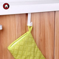 Sur le crochet de porte d'armoire en forme de S crochet de suspension de cuisine multifonctionnel sans organisateur de stockage de perceuse