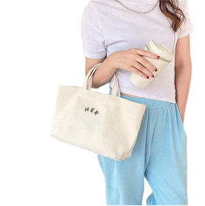 Customized Cheap Promotional Reusable Eco Friendly Large Capacity Zipper Women Cotton Canvas Tote Shopping Bag With Logo