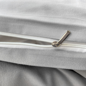 Parure <span class=keywords><strong>de</strong></span> lit d'hôtel en coton <span class=keywords><strong>lavé</strong></span> brossé double couche, couleur unie, respirante, quatre pièces, avec housses <span class=keywords><strong>de</strong></span> <span class=keywords><strong>couette</strong></span> en pur coton - Product Image 6