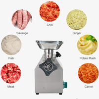 Hachoir à viande électrique triphasé TK12 750W en acier inoxydable 304, capacité 150 kg/h, pour saucisses, vente en gros, nouveau modèle
