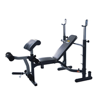 Banc de fitness pliable réglable pour la maison avec support d'haltères Banc de musculation pour salle de sport