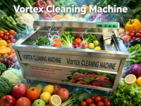 vortex fruit- en groentewasmachine, ozonontsmetting, commercieel gebruik