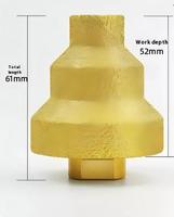Brasage étape pyramide perceuse diamant multicouche trou ouvre tuile roche plaque trou agrandissement chanfrein coupe outil meuleuse d'angle