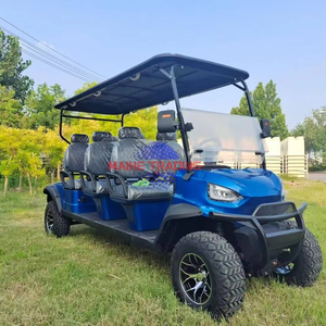 รถกอล์ฟไฟฟ้า 4 ที่นั่ง ขับเคลื่อน 4 ล้อ สำหรับผู้ใหญ่ ได้รับการรับรองมาตรฐาน CE/DOT ระยะทางวิ่ง 90 กม. ใช้ได้บนถนนสาธารณะ - Product Image 1